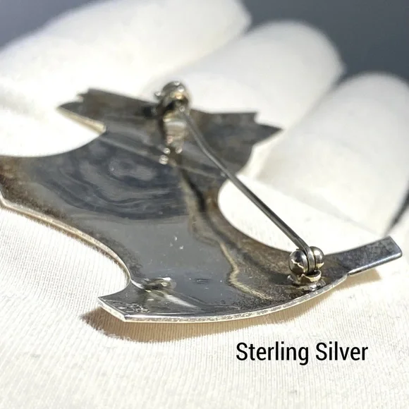 VTG Mexico ATI 925 Sterling Silver Scottie Dog Brooch Pin - Picture 6 of 9